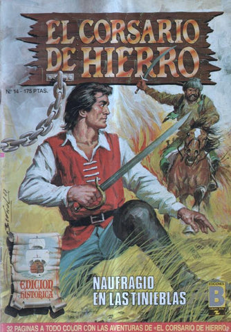 El corsario de hierro numero 14: Naufragio en las tinieblas (numerado 1 en trasera)