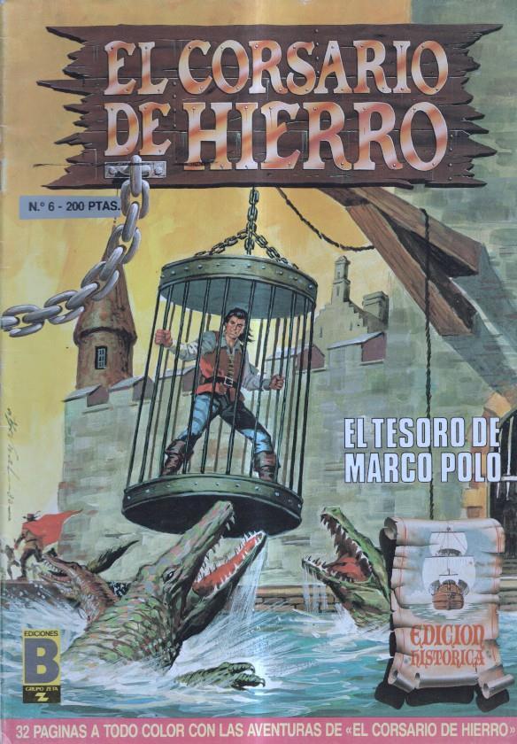 El corsario de hierro numero 06: El tesoro de Marco Polo (numerado 2 en trasera)