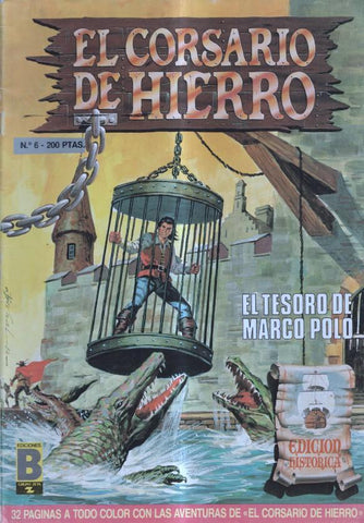 El corsario de hierro numero 06: El tesoro de Marco Polo (numerado 2 en trasera)