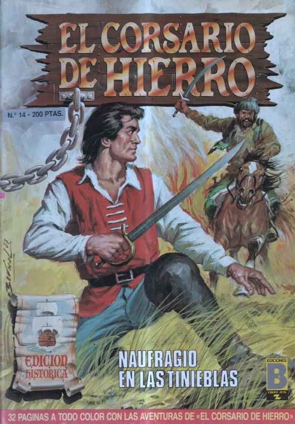 El corsario de hierro numero 14: Naufragio en las tinieblas (numerado 3 en trasera)