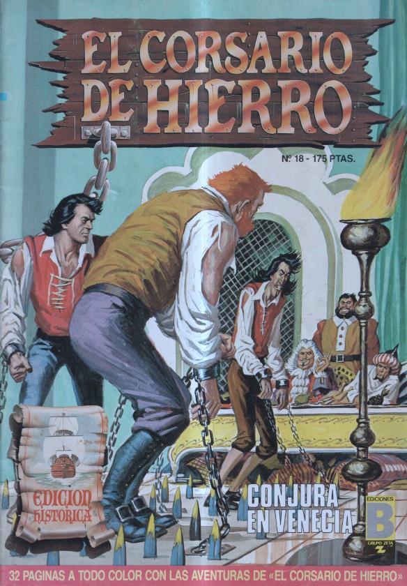 El corsario de hierro numero 18: Conjura en Venecia (numerado 2 en trasera)