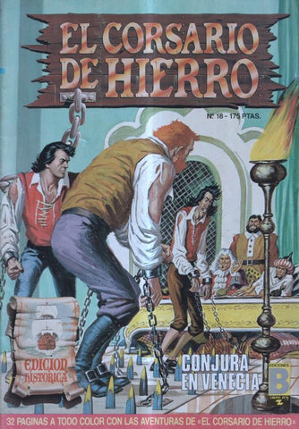 El corsario de hierro numero 18: Conjura en Venecia (numerado 2 en trasera)