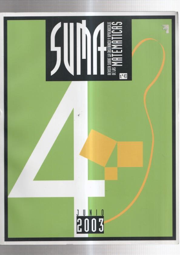 SUMA revista sobre las MATEMATICAS numero 43