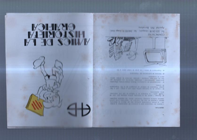 Folleto publicitario Amics de la historieta grafica