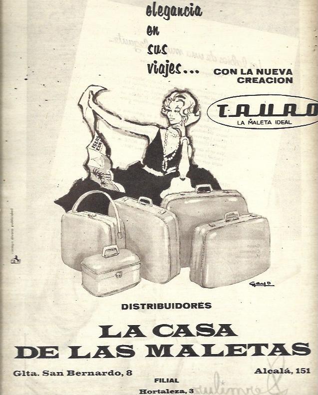 LAMINA 35674: Publicidad de La Casa de las Maletas en Madrid