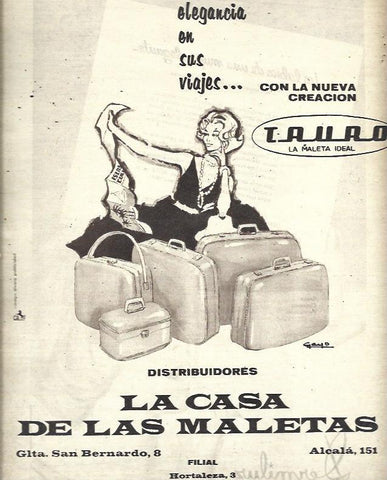LAMINA 35674: Publicidad de La Casa de las Maletas en Madrid
