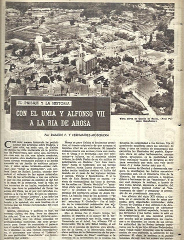LAMINA 35668: Vista aerea de Caldas de Reyes