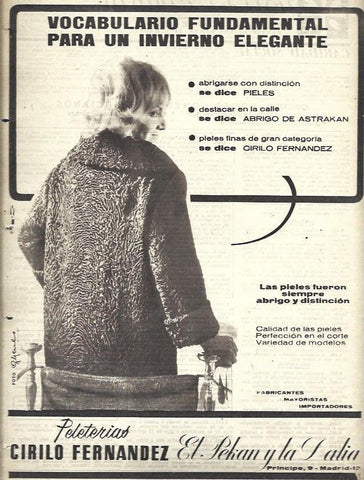 LAMINA 35663: Publicidad de Cirilo Fernandez