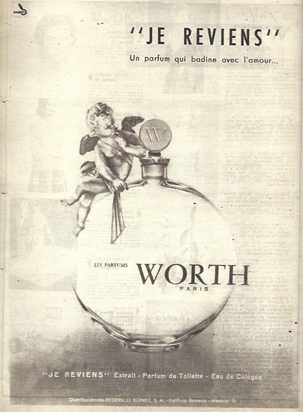 LAMINA 35658: Publicidad de Parfums Worth