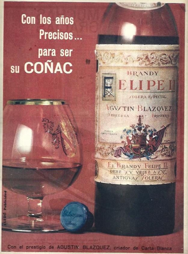 LAMINA 35656: Coñac Felipe II, publicidad