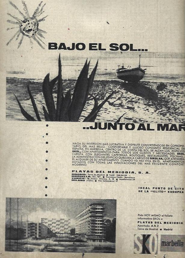 LAMINA 35628: Publicidad de Sko Marbella