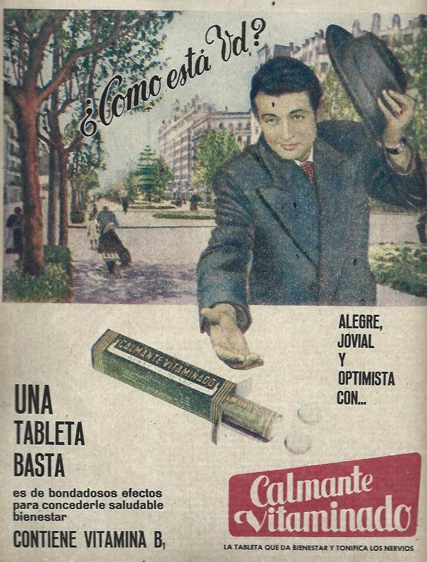 LAMINA 35620: Publicidad de Calmante Vitaminado