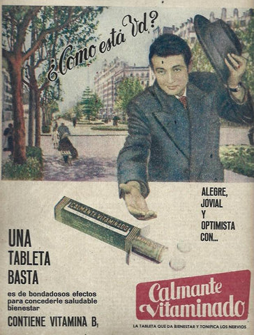 LAMINA 35620: Publicidad de Calmante Vitaminado