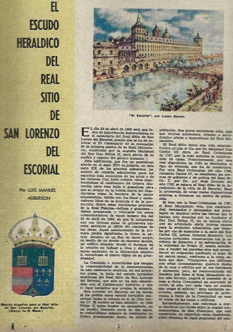 LAMINA 35617: Escudo de San Lorenzo de El Escorial