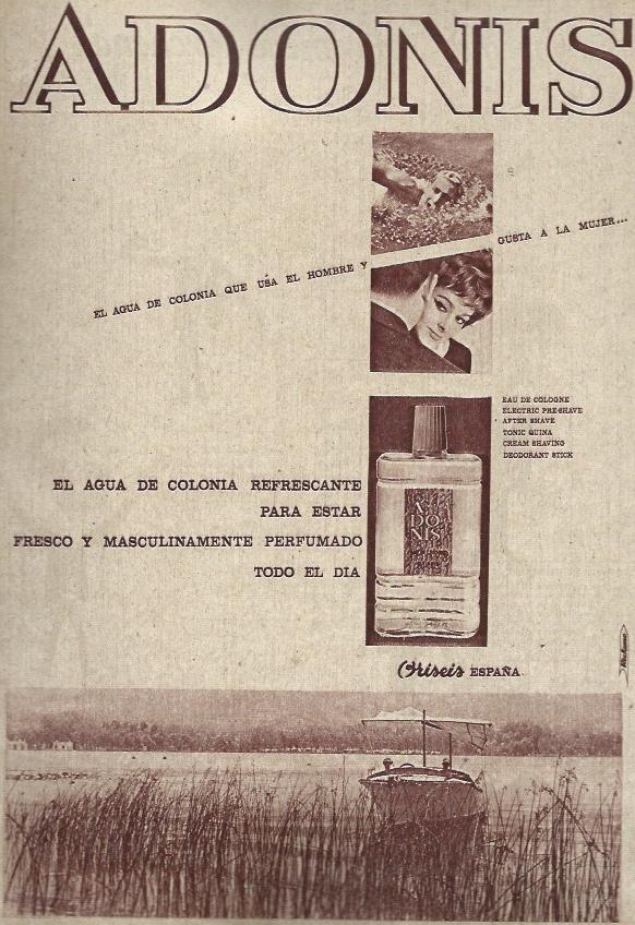 LAMINA 35612: Publicidad de agua de colonia Adonis
