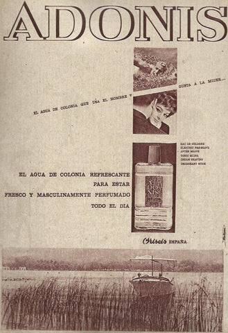 LAMINA 35612: Publicidad de agua de colonia Adonis