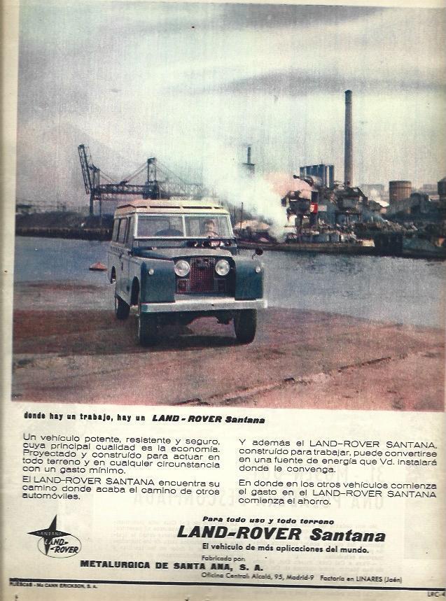 LAMINA 35651: Land Rover Santana, publicidad