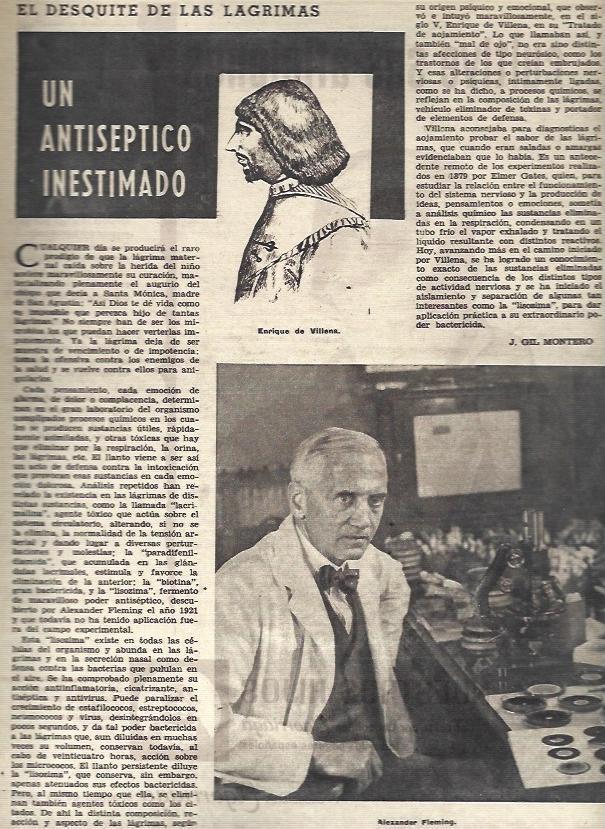 LAMINA 35641: Enrique de Villena y Alexander Fleming