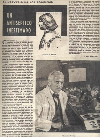 LAMINA 35641: Enrique de Villena y Alexander Fleming