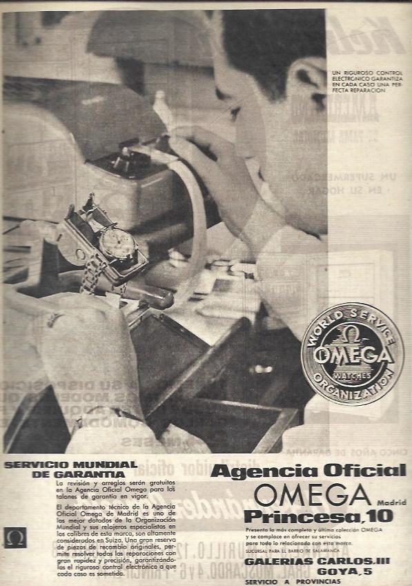 LAMINA 35640: Publicidad de agencia Oficial Omega