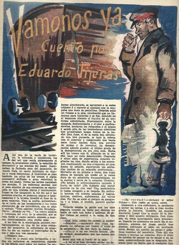 LAMINA 35711: Ilustracion para cuento Vamonos ya
