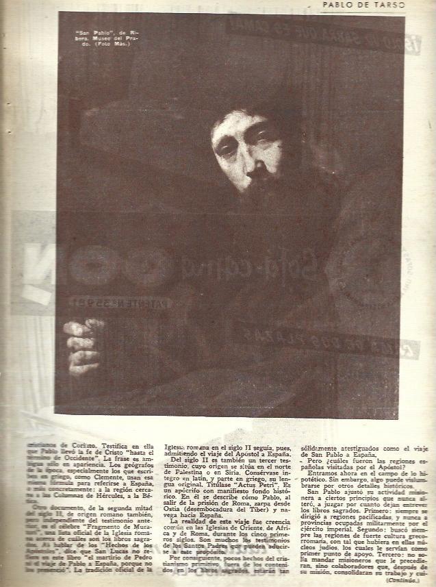 LAMINA 35783: Pablo de Tarso, por Ribera