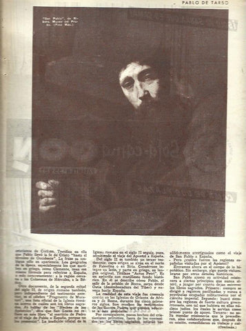 LAMINA 35783: Pablo de Tarso, por Ribera