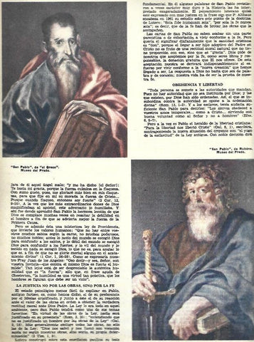 LAMINA 35779: San Pablo por El Greco y por Rubens