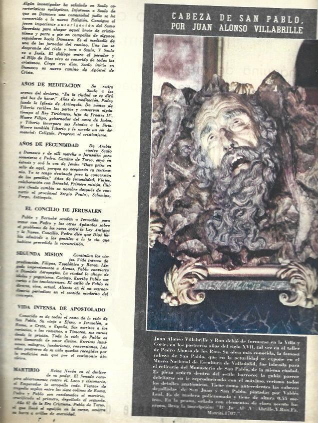 LAMINA 35778: Cabeza de San Pablo, por Juan Alonso