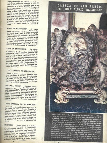 LAMINA 35778: Cabeza de San Pablo, por Juan Alonso