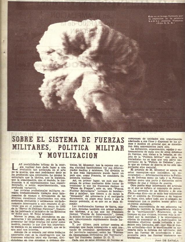 LAMINA 35772: Explosion bomba atomica de Francia