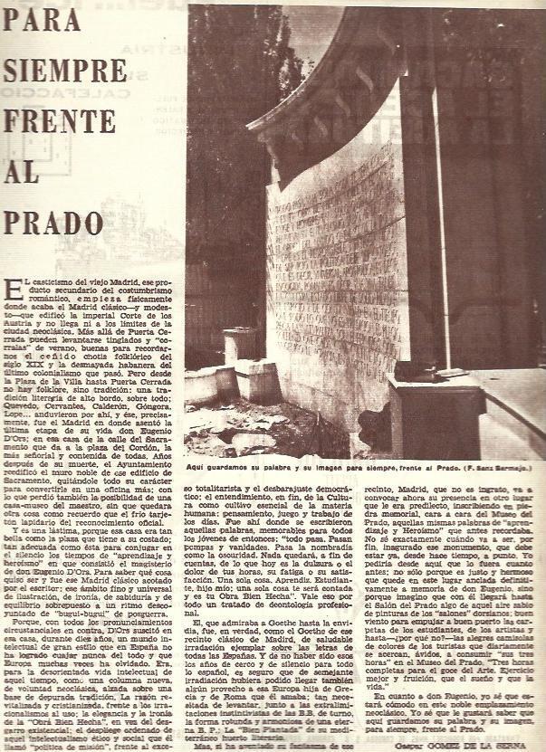 LAMINA 35771: Monumento a Eugeni d'Ors