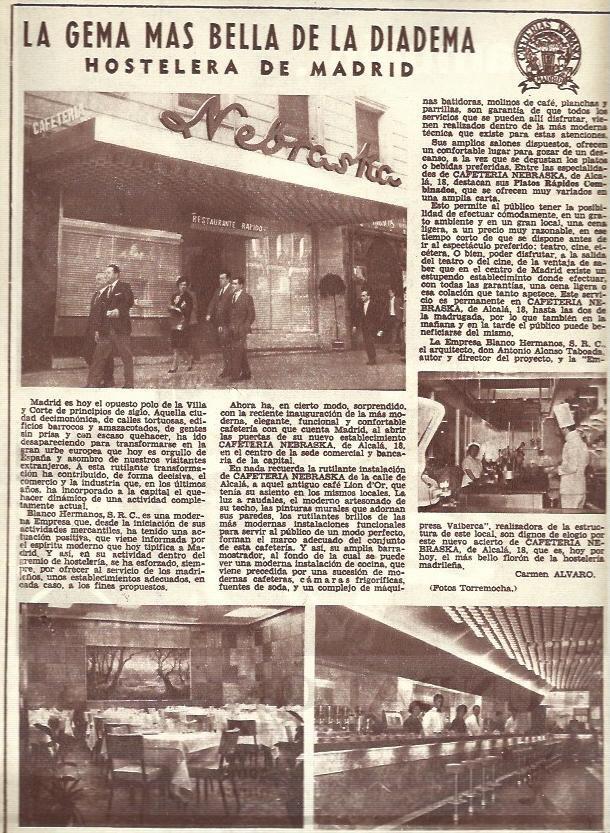 LAMINA 35770: Publicidad de Hotel Nebraska de Madrid