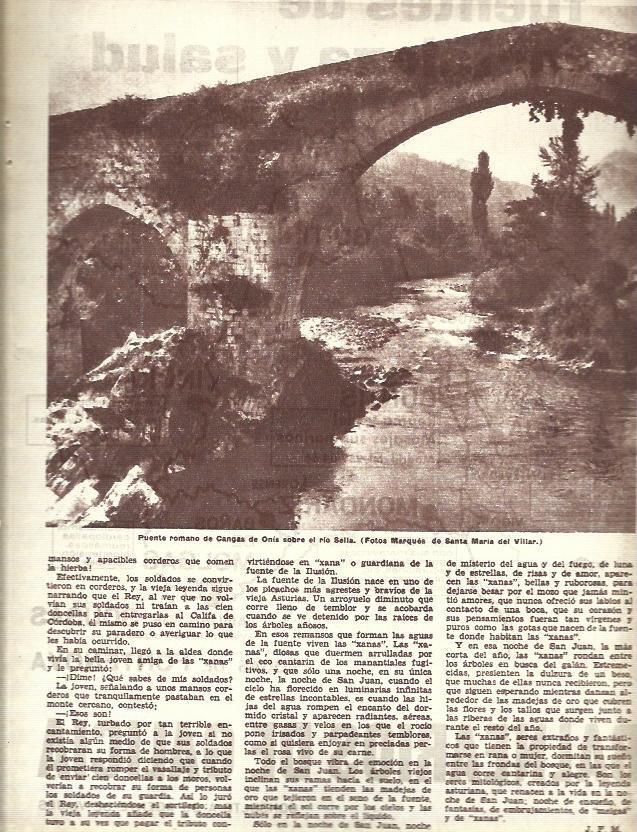 LAMINA 35769: Puente romano de Cangas de Onis