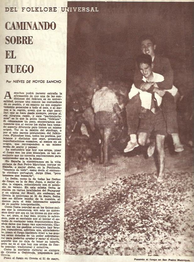 LAMINA 35765: Pasando el fuego en San Pedro Manrique
