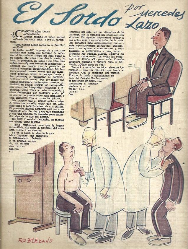 LAMINA 35795: El sordo, dibujos de Robledano
