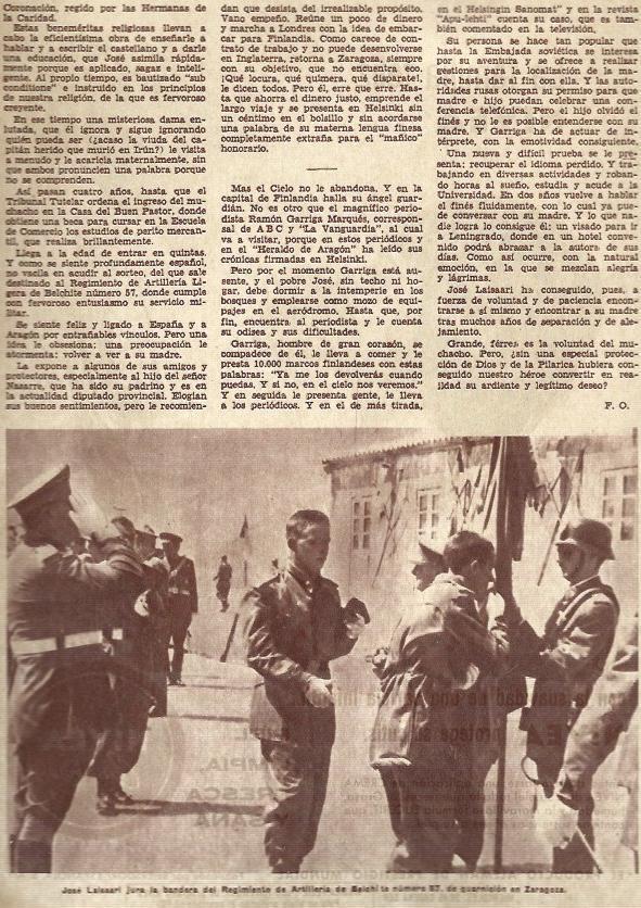LAMINA 35794: Jose Laisaari  jurando bandera en Zaragoza