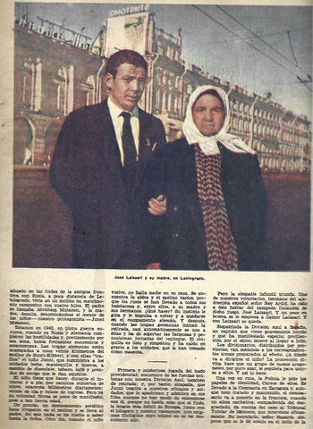 LAMINA 35793: Jose Laisaari y su madre en Leningrado