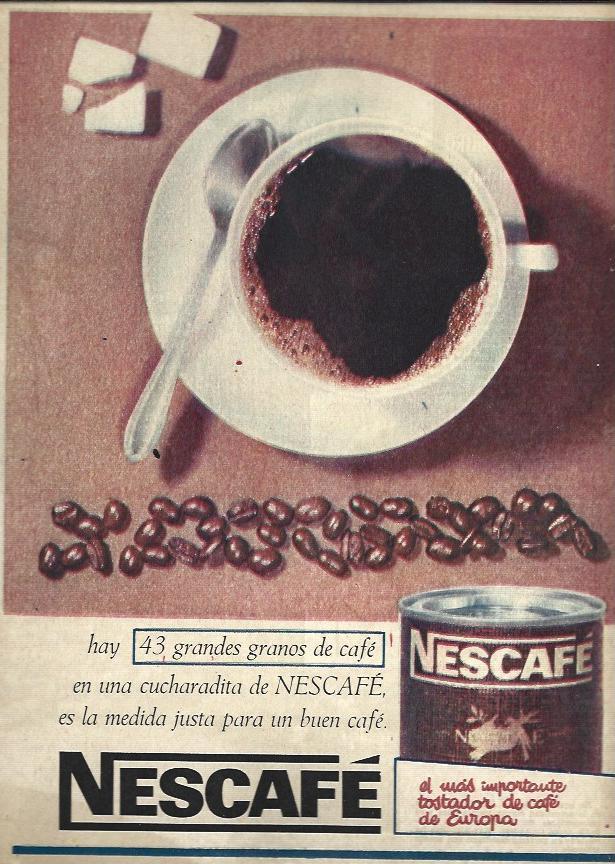 LAMINA 35792: Publicidad de Nescafe soluble