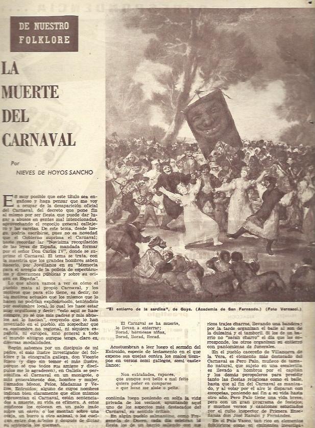 LAMINA 35607: El entierro de la sardina, por Goya