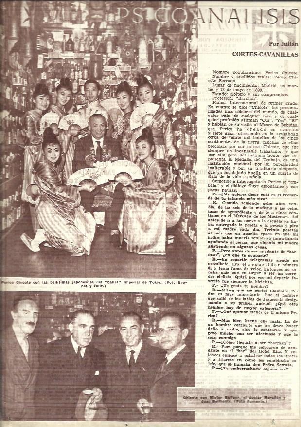 LAMINA 35762: Perico Chicote con el Ballet Imperial de Tokio