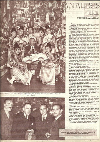 LAMINA 35762: Perico Chicote con el Ballet Imperial de Tokio