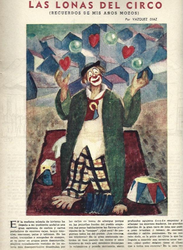 LAMINA 35729: Dibujo Las Lonas del Circo