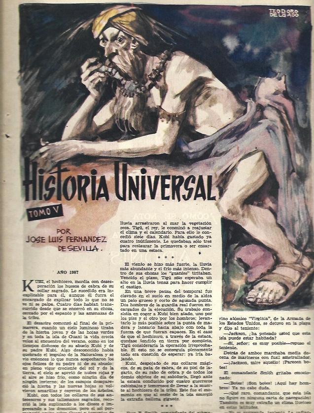 LAMINA 35717: Ilustracion Historia Universal por Teodoro Delgado
