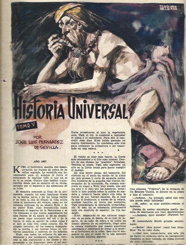 LAMINA 35717: Ilustracion Historia Universal por Teodoro Delgado