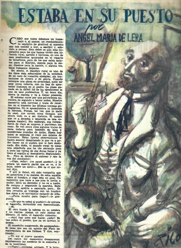 LAMINA 35757: Ilustracion Estaba en su puesto
