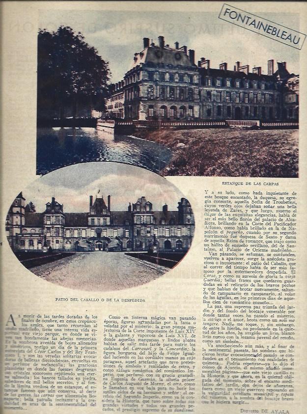 LAMINA 35754: Castillo de Fontainebleau, Francia