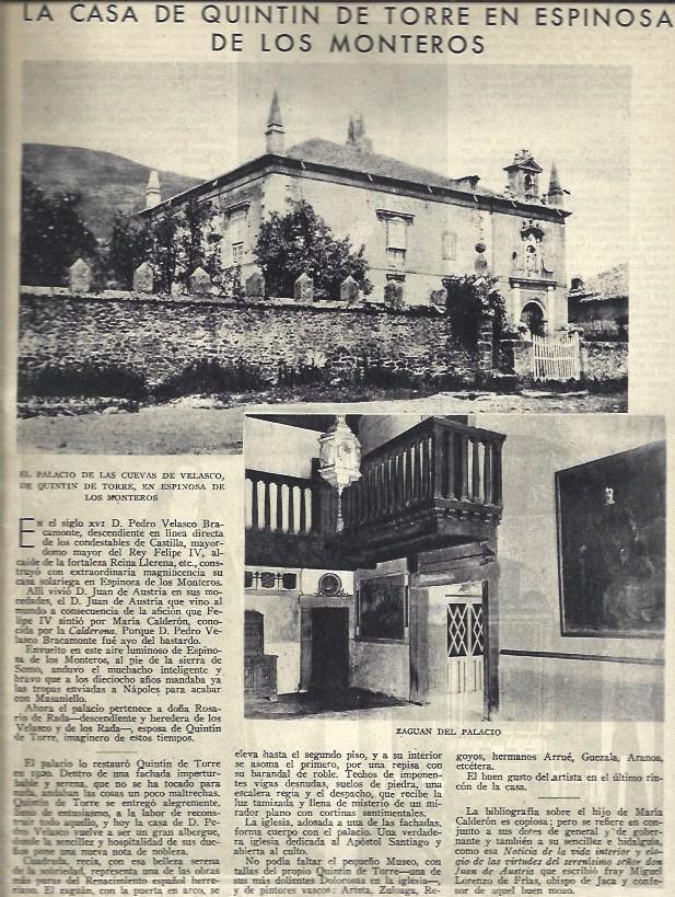 LAMINA 35747: Palacio de las Cuevas de Velasco