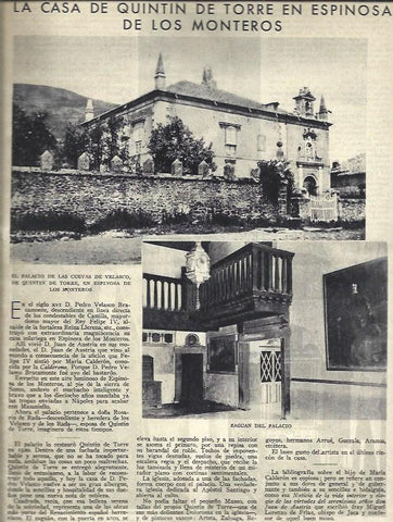 LAMINA 35747: Palacio de las Cuevas de Velasco