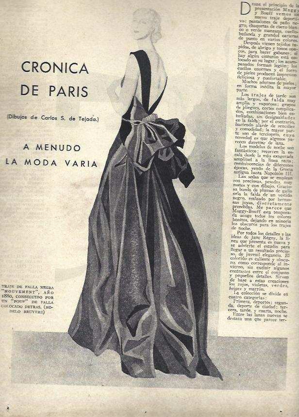 LAMINA 35745: Vestido Mouvement de 1880